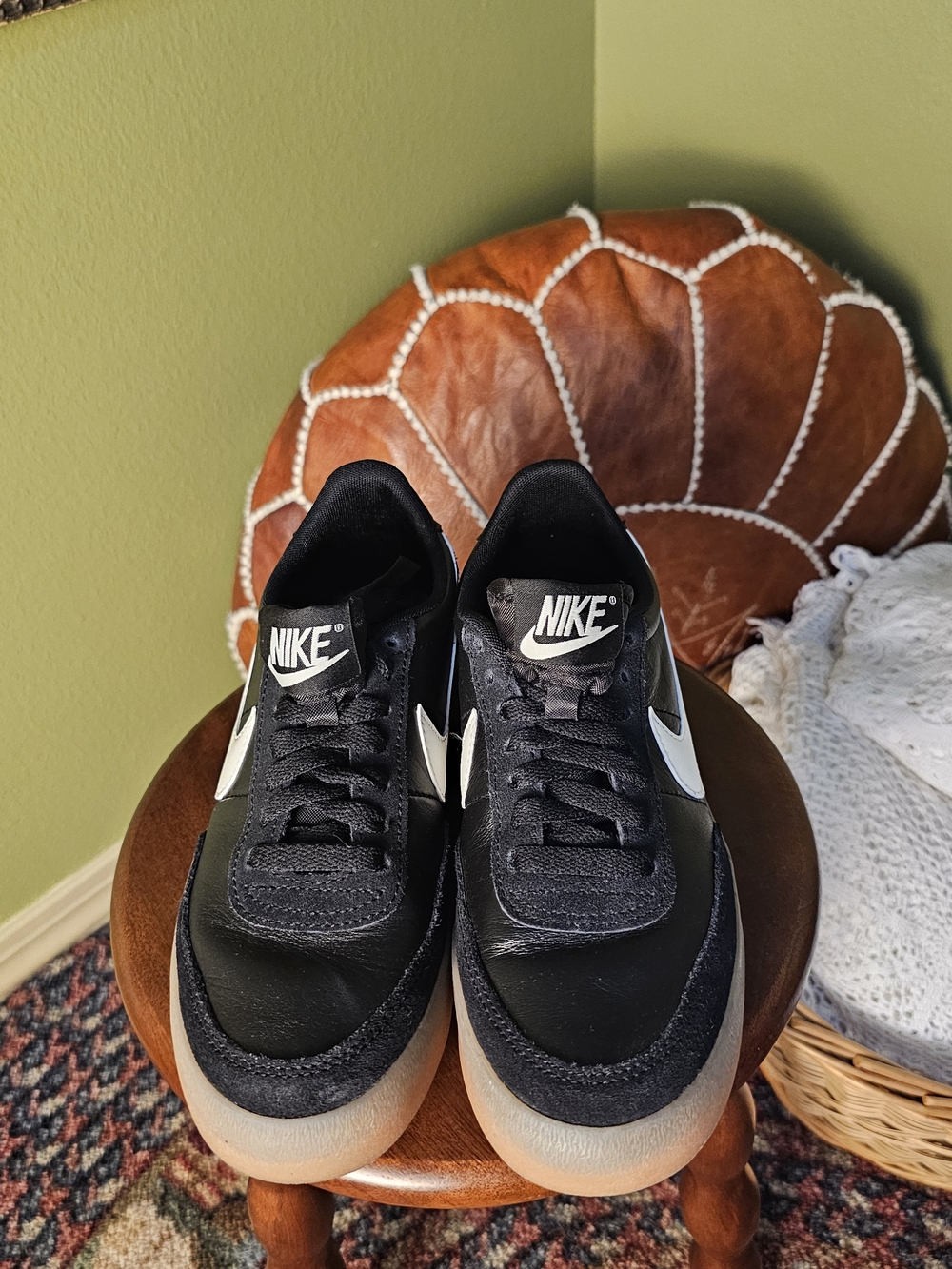 Nike Killshot 2 Leather Black Sail Gum Low Top Sneakers Women's Size 7 - Picture 2 of 8